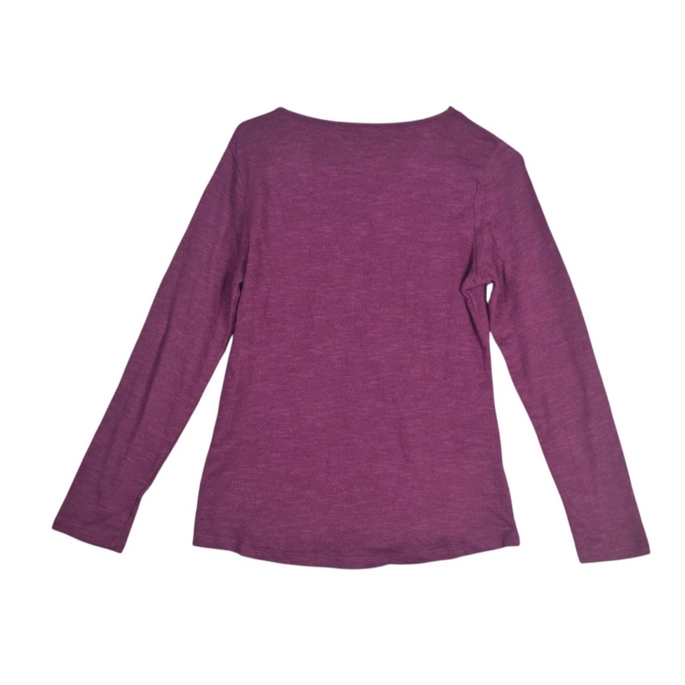 North River Women Purple Pullover T Shirt Top Sz M Long sleeves - Picture 2 of 10